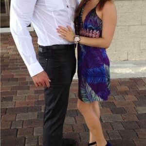 Sky mini dress size XS - S peacock